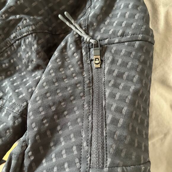 Lululemon Water-Repellent Grid Fleece Hiking Jacket – Black/ Grey – Size 4(NWOT) - Picture 15 of 16